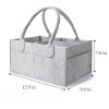 Felt diaper storage bag