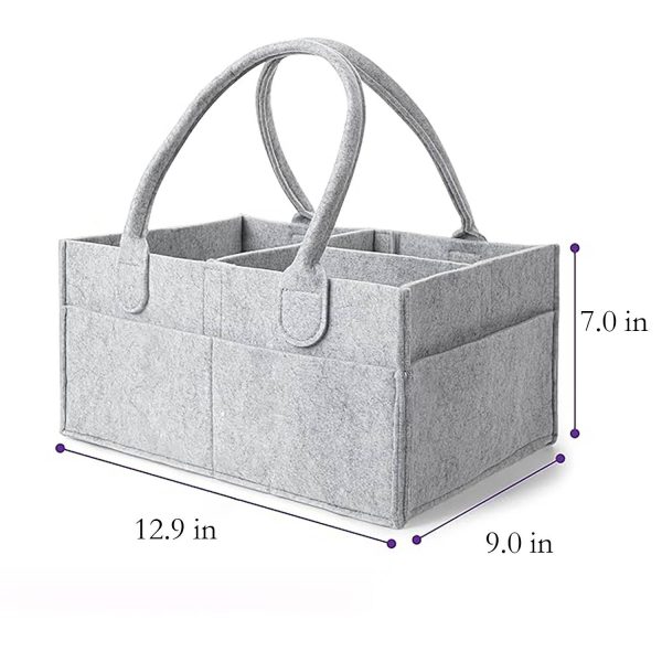 Felt diaper storage bag