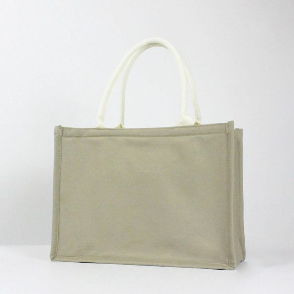 Canvas Sold Color Tote Bag
