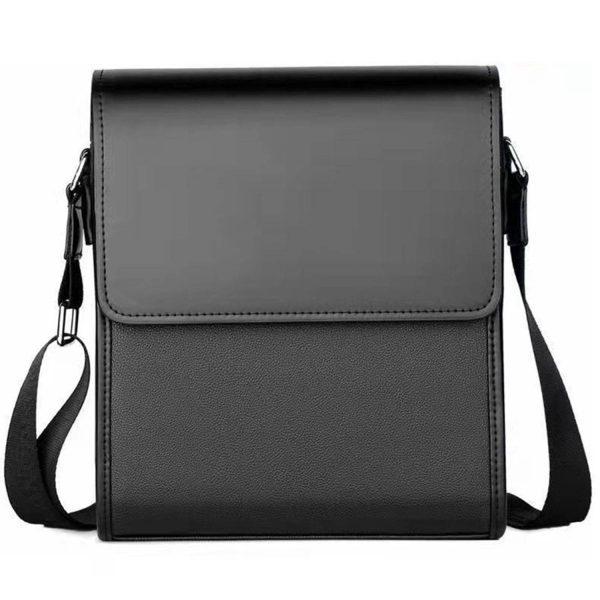 PU Leather Large capacity business crossbody bag for men