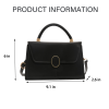 PU Leather Handheld Small Square Bag
