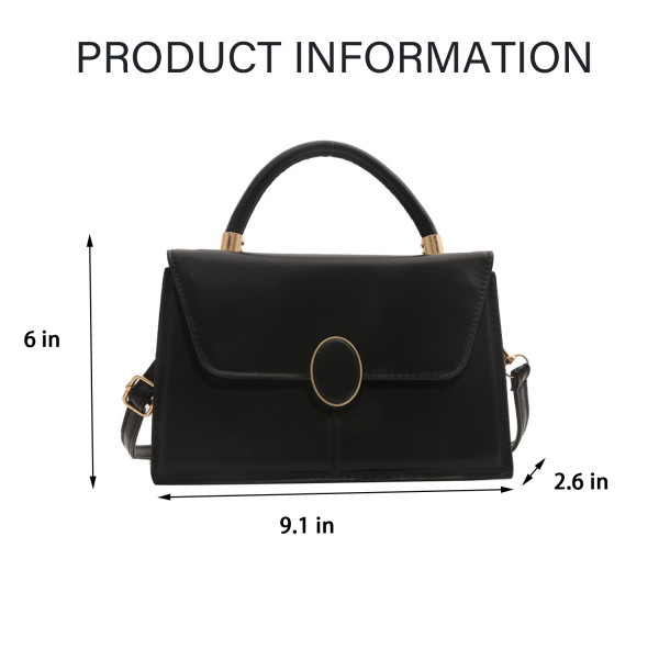 PU Leather Handheld Small Square Bag