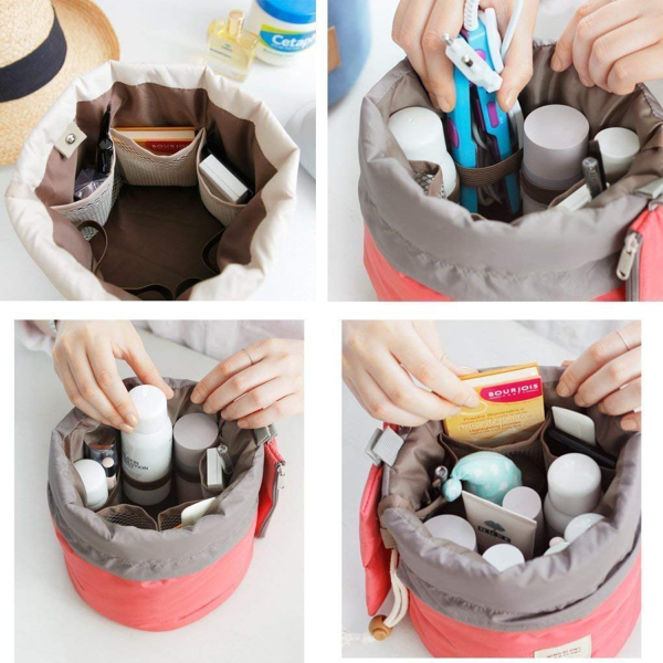 Travel Foldable Cosmetic Bags w/ Drawstring