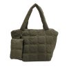Nylon fluffy tote bag