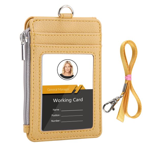 PU Lychee Pattern Card Case Ultra Light Weight