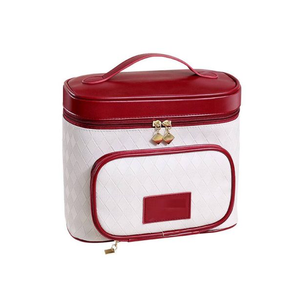 PU Leather Travel Essentials Makeup Bag