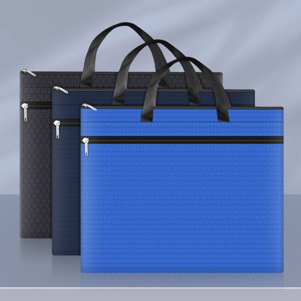 A3 Handheld Zipper Document Bag