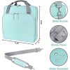 Zipper Binder Handbag Folder Storage Crossbody Bag