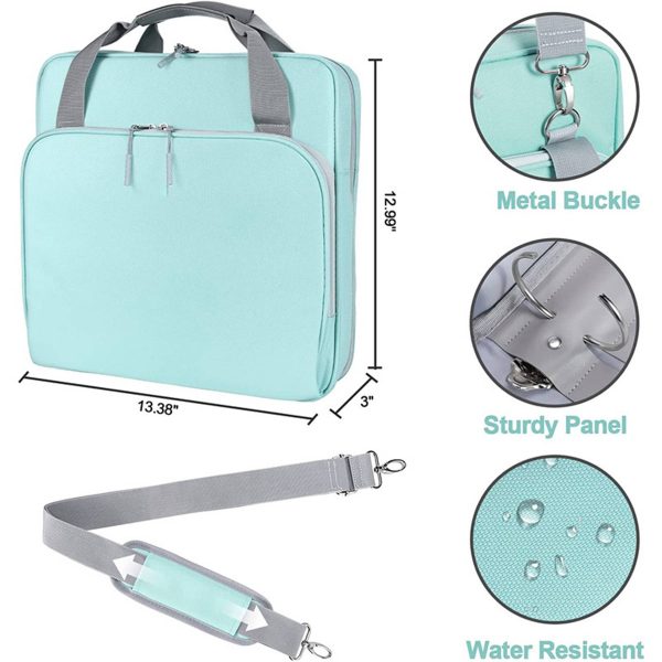Zipper Binder Handbag Folder Storage Crossbody Bag