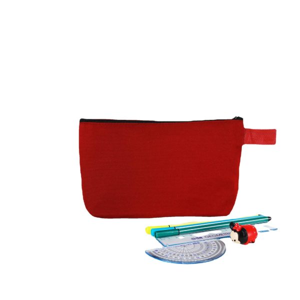 Zipper Canvas Makeup Bag Pouch