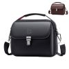PU Leather Business Briefcase Crossbody Bag