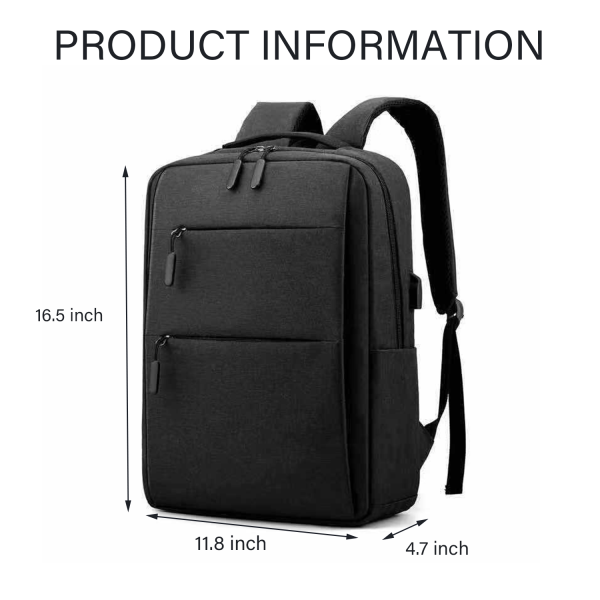 Slim Durable Laptops Travel Backpacks with USB Charging Port