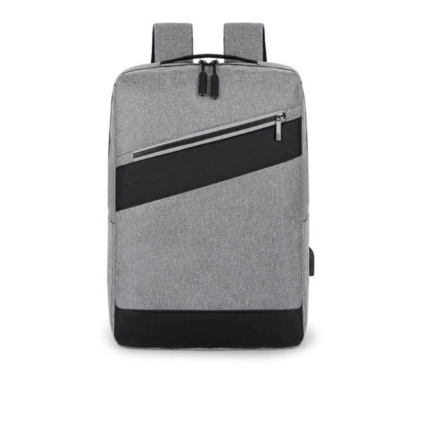 Nylon Minimalist Computer Backpack With USB Charging Port