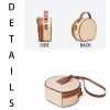 Genuine Leather Round hand-held women's Crossbody bag