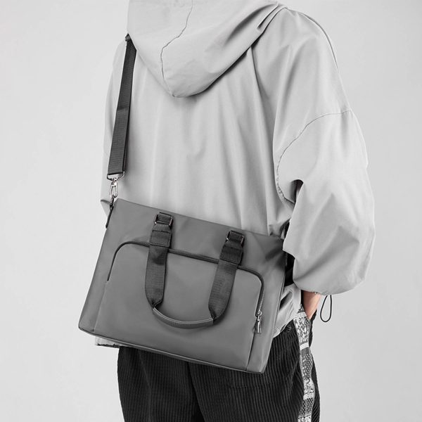 Polyurethane Business Waterproof Laptop Cross-body Bag