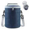 Cooler Lunch Insulation Cylindrical Bucket Bag