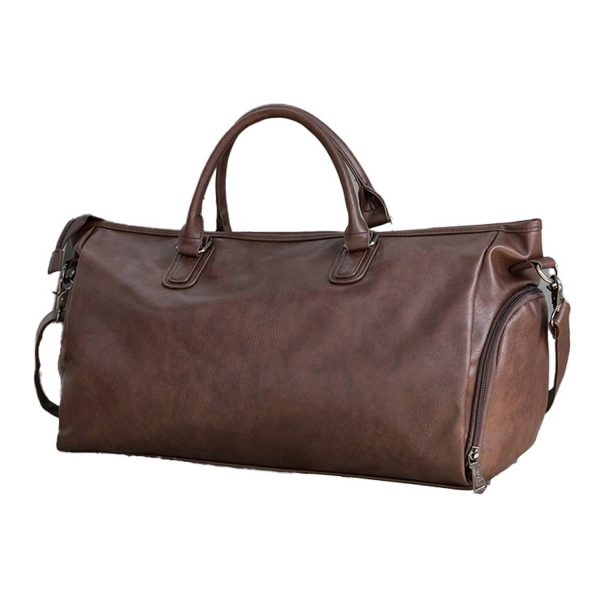 PU Leather Travel Duffle Weekender Bag
