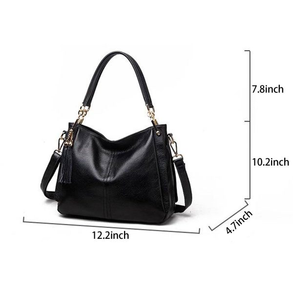 PU Leather Tassels Women Cross-body Handbags multicolour