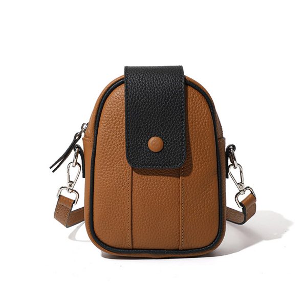Genuine Leather Multifunctional cross-body phone bag