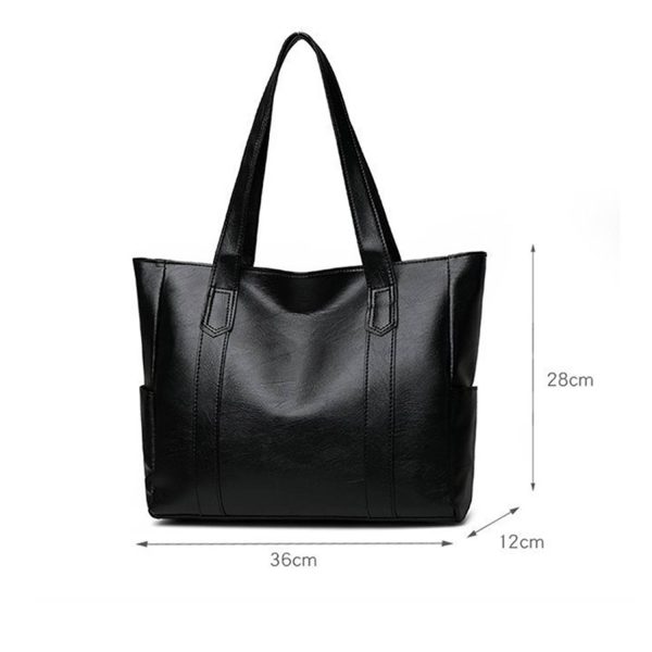 PU Leather Tote Shoulder Bag
