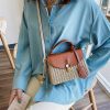 Jute/Burlap Straw Fashion Rattan Shoulder Cross-body bag