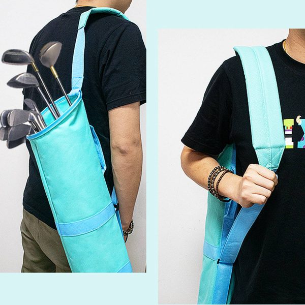 One-shoulder golf club cover storage bag