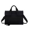 Canvas Crossbody Bag Simple Solid Color Handbag for Women