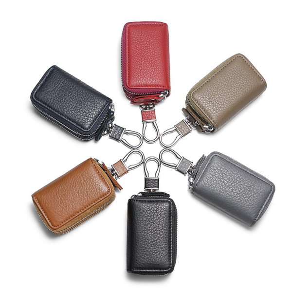 Genuine Leather Car Key Chain Keychain Holder