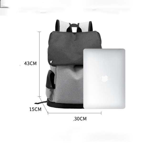 Oxford Waterproof Laptop Backpack With USB Charging Port