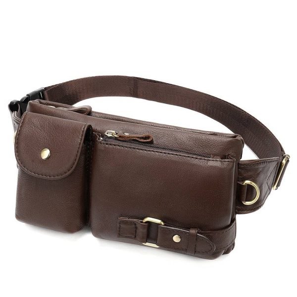 Genuine Leather Waist Fanny Pack