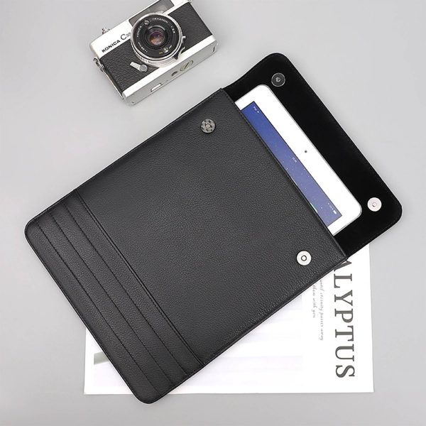 Leather Waterproof Wearable Shockproof Notebook storage bag