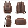 Genuine Leather Crazy Horse Skin Anti-Theft Laptop Backpack