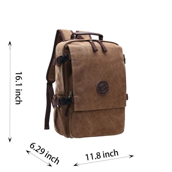 Vintage Canvas Backpack for Men Women