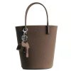Genuine Leather Hobo Bucket Tote Bag Handbag For Women
