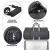 Oxford waterproof Garment Travel Duffel Bag with Shoe Pouch