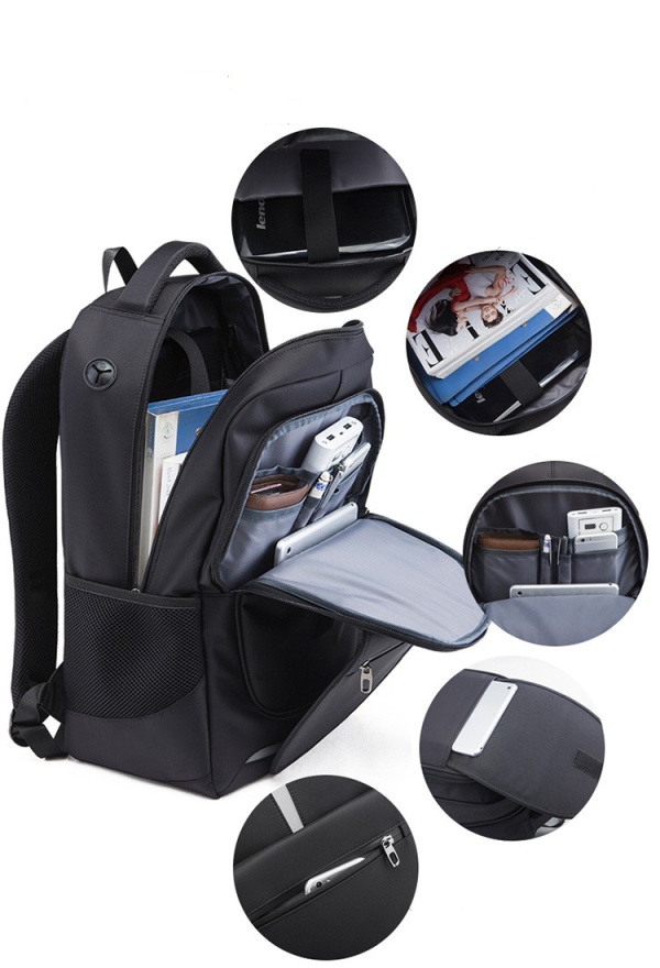 Slim Durable Canvas Laptop Backpack