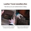 Genuine Leather Jewelry Box Organizer Make-up bag Women