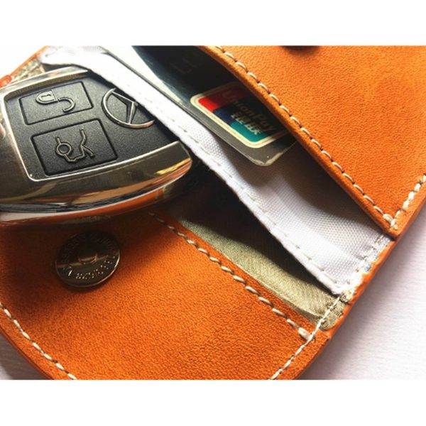 Leather RFID Shield Pouch