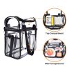 PVC handheld transparent double layer lunch bag