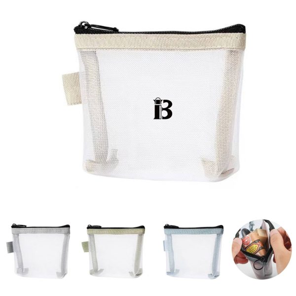 Transparent mesh storage bag