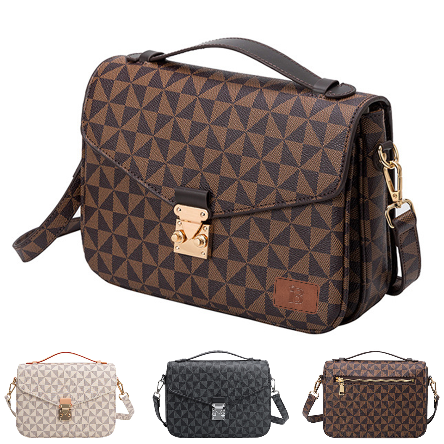 PU Leather Casual Retro Daily Luxury Cross-Body Bag