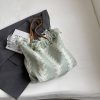 Wool woven tote bag