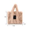 Plush Large Capacity Tote Bags For Women