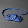 Business Portable Neck Hanging PU Leather Glasses Gag