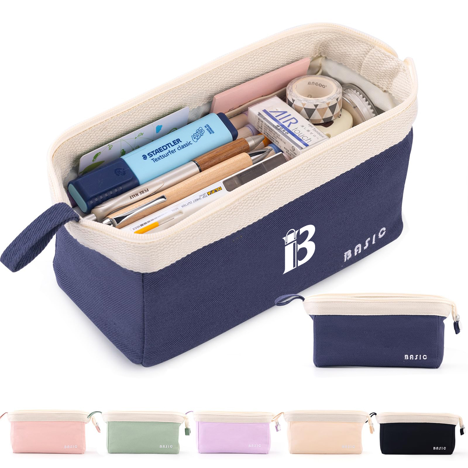 Big Capacity Pencil Pouch Portable Pen Bag School Supplies