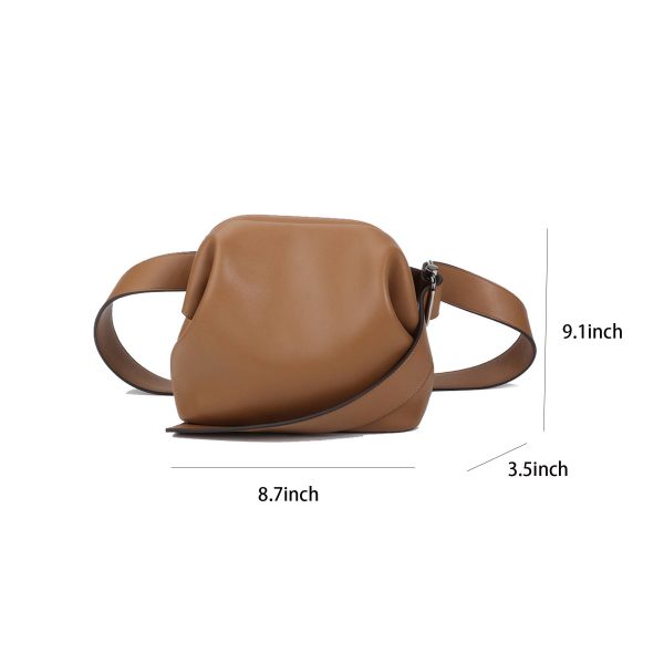 Genuine Leather one-shoulder mini handle cross-body bag