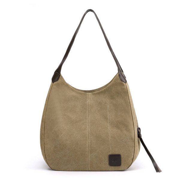 Canvas Women's Multi-pocket Tote Bag