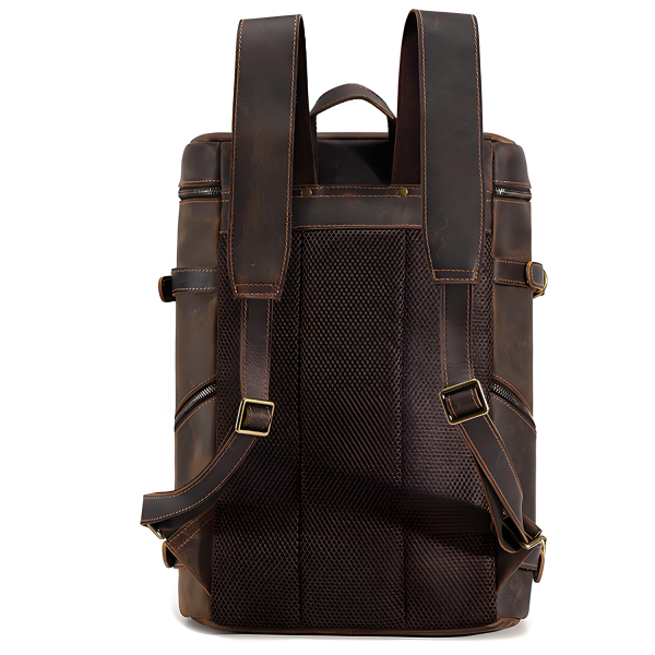 Genuine Leather Vintage Laptop Backpack for Travel