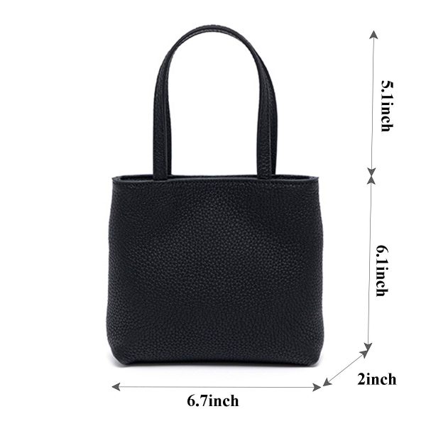 Real Leather Small Handbag Tote Bag