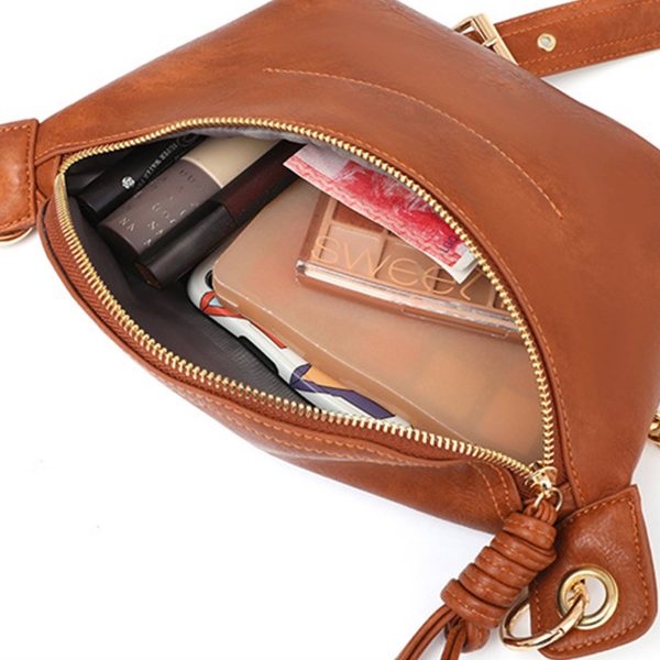PU Leathe Fanny Pack Crossbody Purse for Women